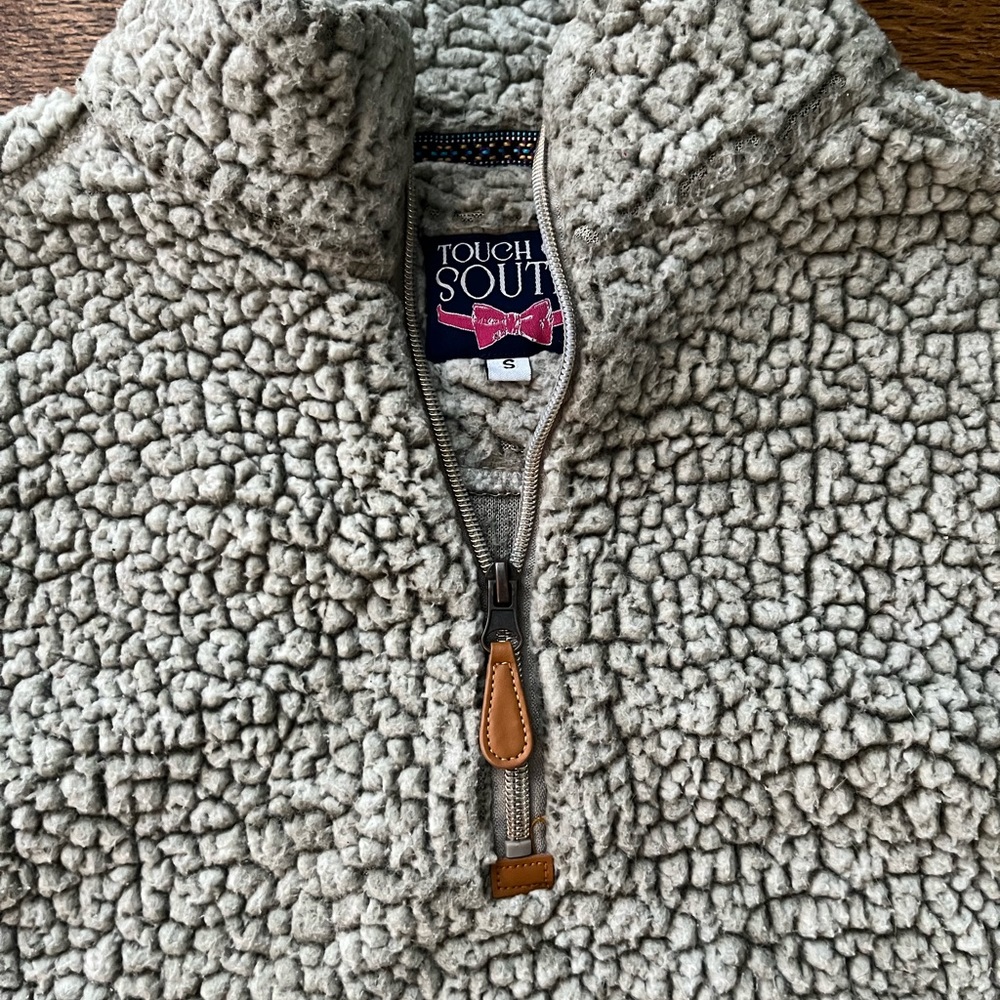 Touch of South Sherpa Quarter Zip Pullover Size Small